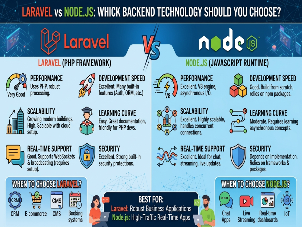 Laravel vs Node.js: Which Framework Should You Choose?