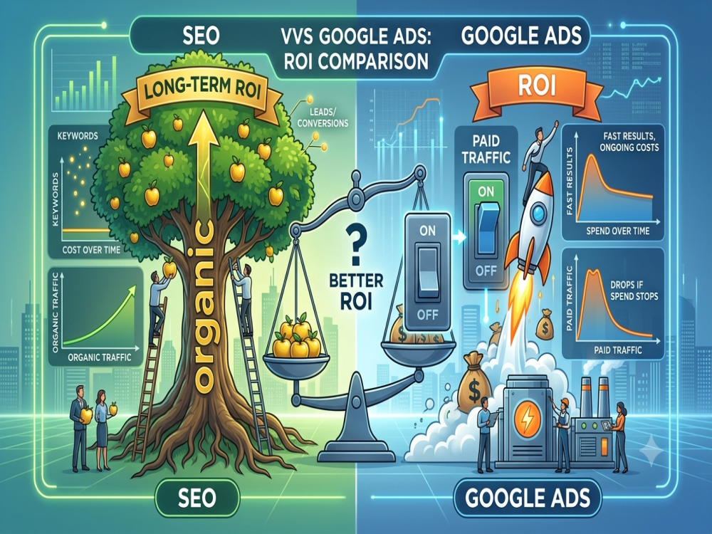 SEO vs Google Ads: Which Gives Better ROI?