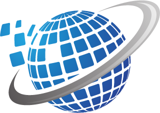 Webloop Technik globe emblem