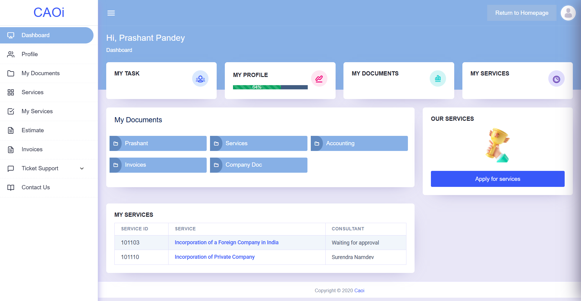CRM Dashboard