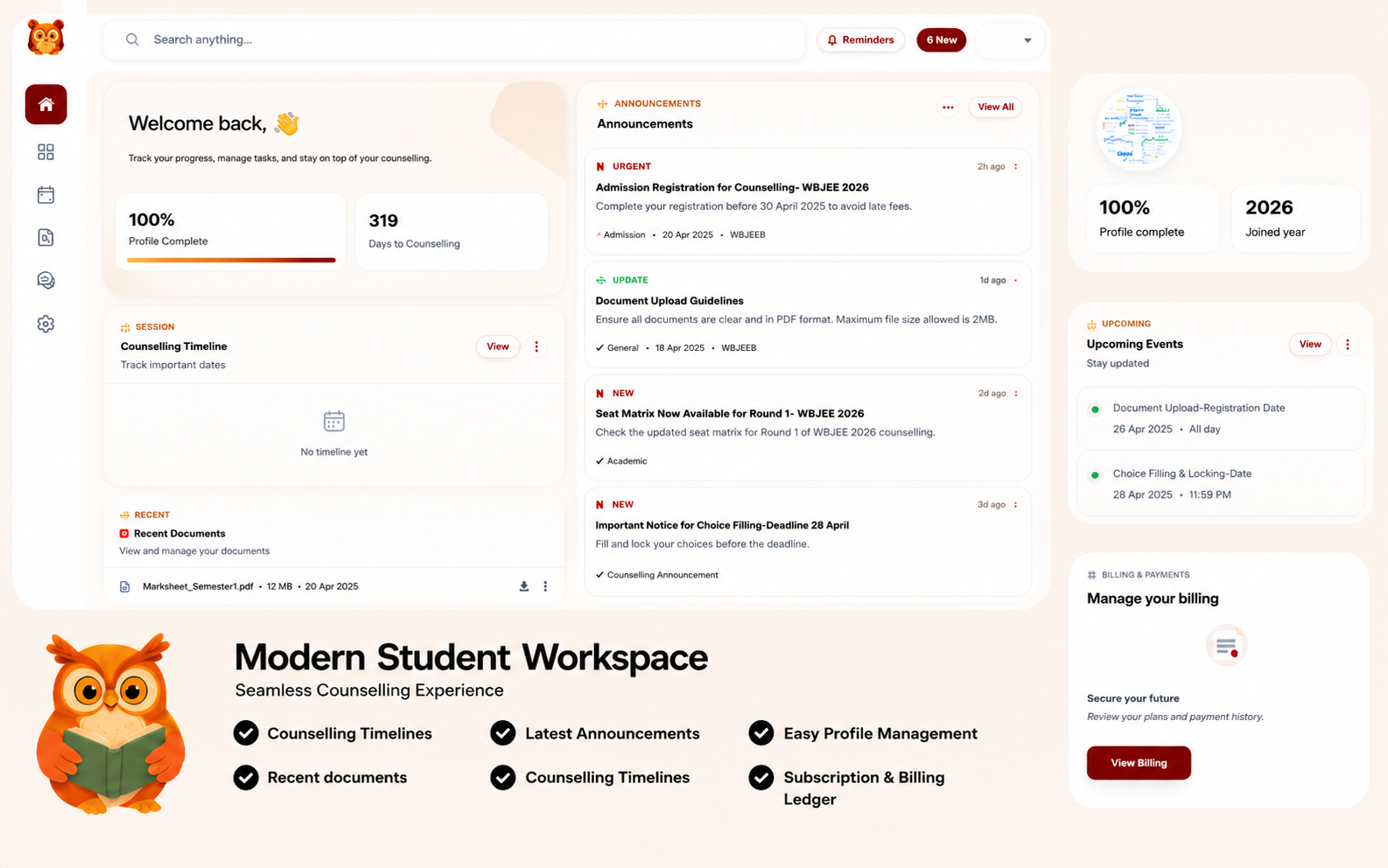Modern Student Workspace